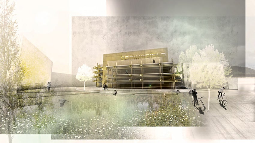 University of Oregon design for parking structure